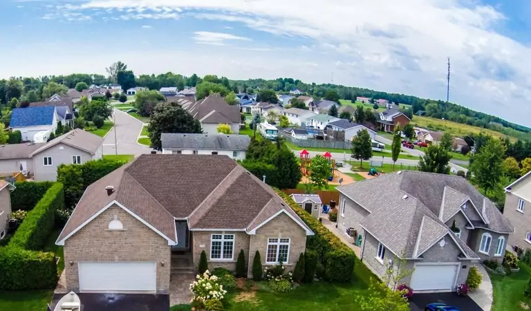 beautiful view of a suburb area