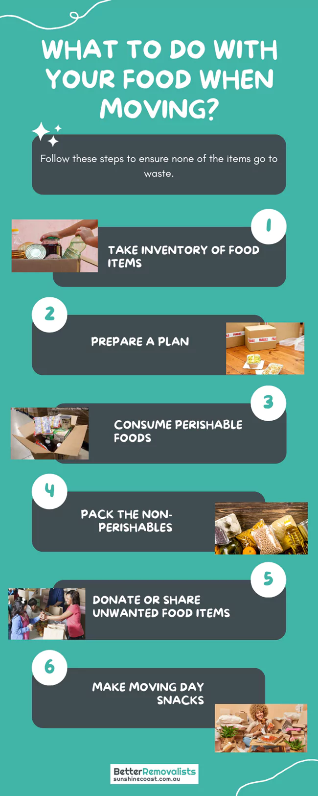 Tips for moving food supplies
